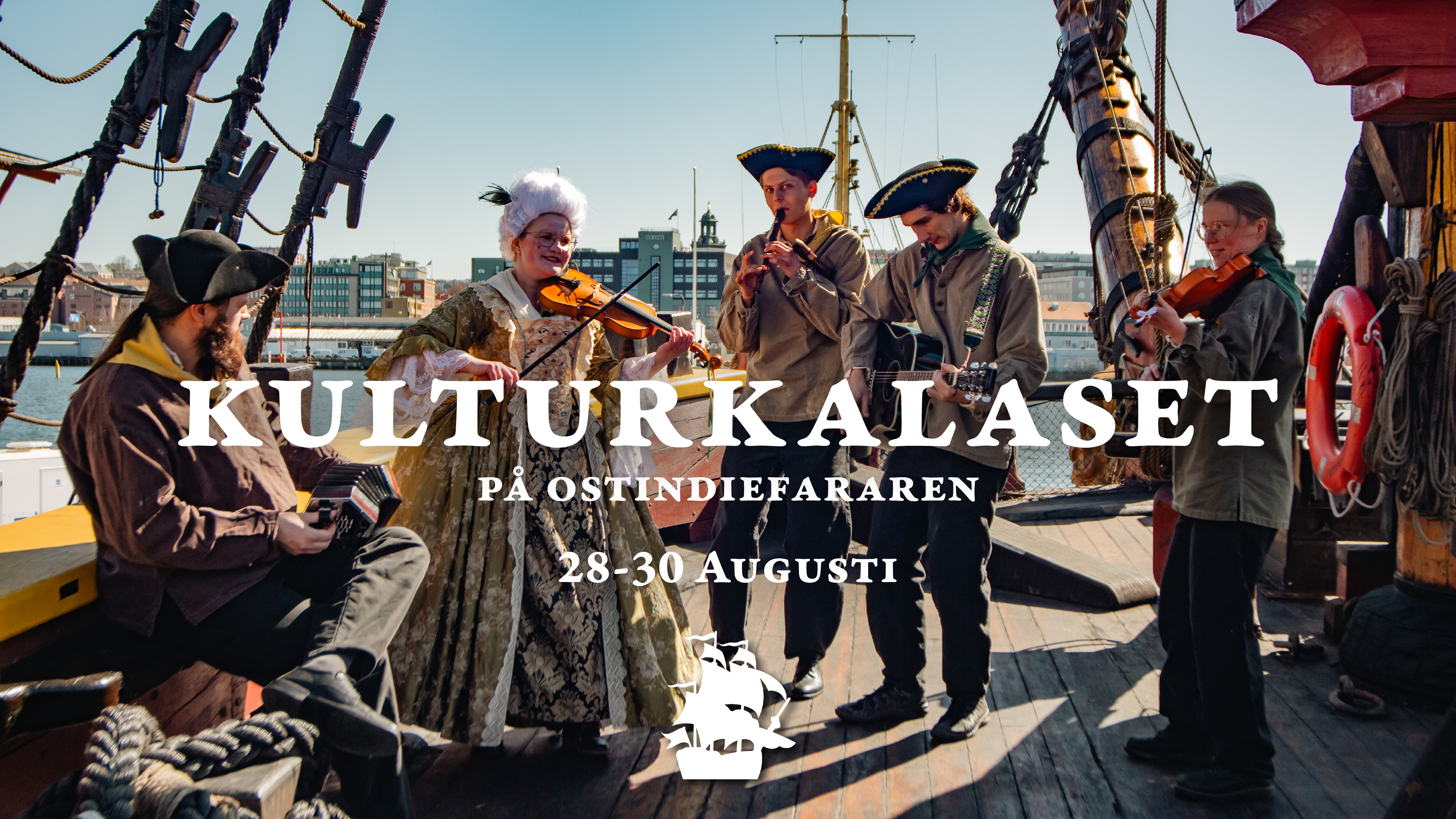 Ostindiefararen's Culture Festival – 28–30 August during Kulturkalaset!