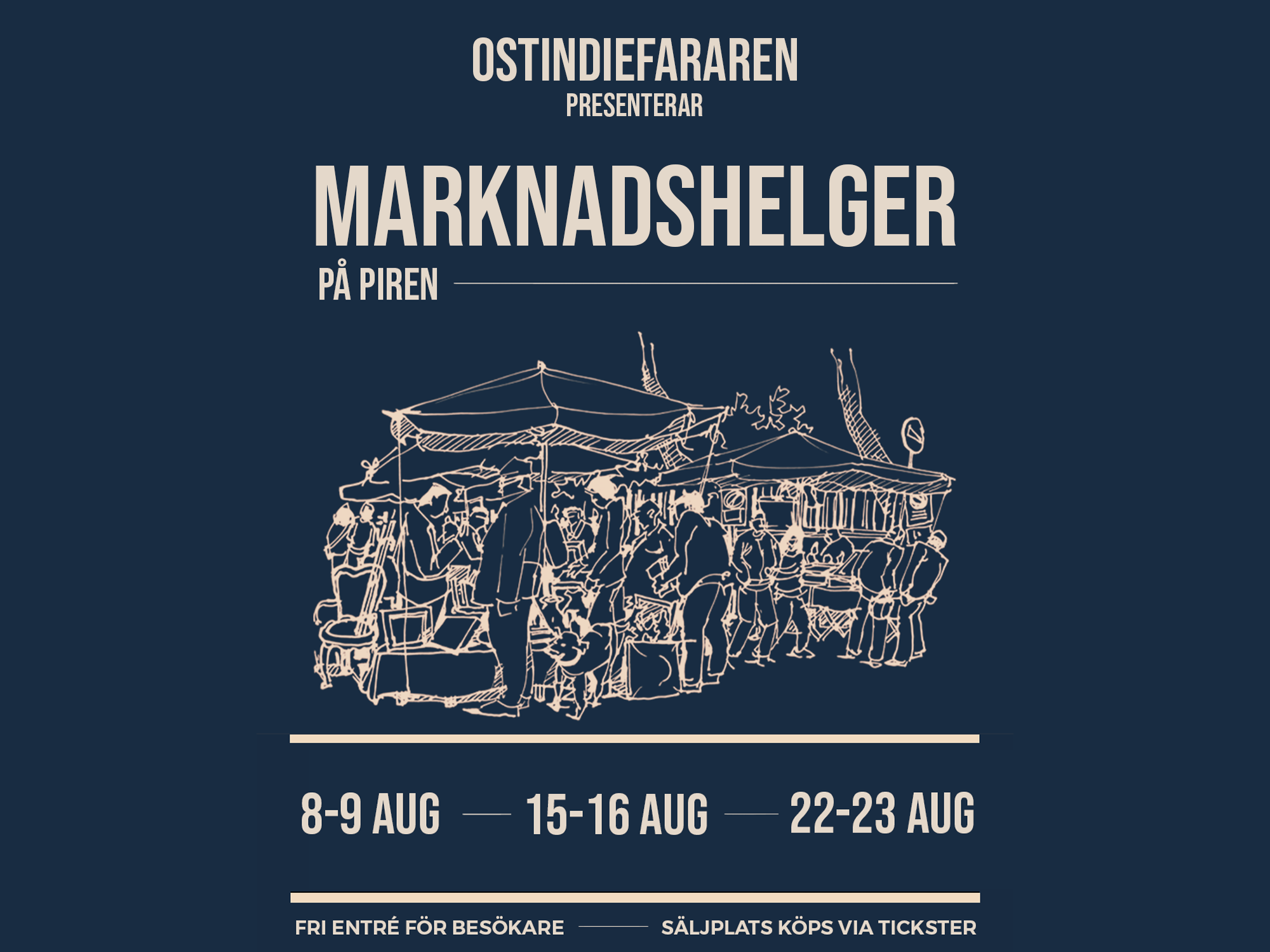 Marknadshelger på Piren