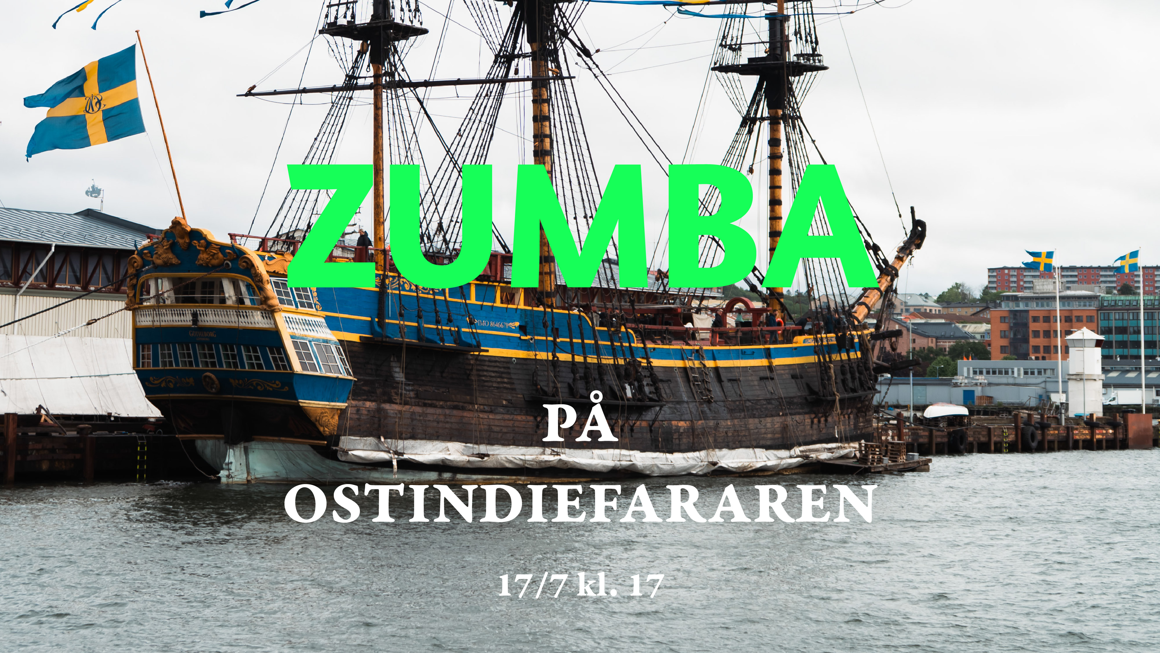 Zumba på Ostindiefararen